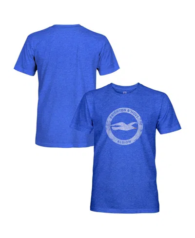 1863fc Men's Blue Brighton And Hove Albion Color Badge Vintage Tri-blend T-shirt