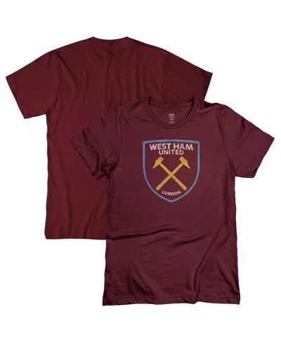 1863fc Men's Claret West Ham United Color Badge T-shirt In Burgundy