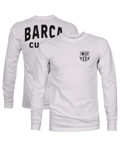 1863fc Men's Gray Barcelona Back Team Arch Long Sleeve T-shirt