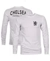 1863fc Men's Gray Chelsea Back Team Arch Long Sleeve T-shirt In White