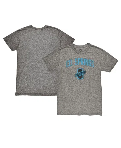 1863fc Men's Gray Colorado Springs Switchbacks Fc Wordmark Tri-blend T-shirt