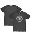 1863fc Men's Heather Black Chelsea Mono Badge Tri-blend T-shirt In Gray