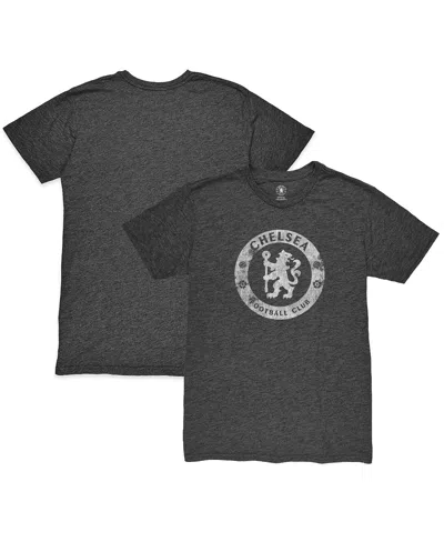 1863fc Men's Heather Black Chelsea Mono Badge Tri-blend T-shirt In Gray