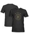1863fc Men's Heather Black Germany National Team Mono Badge Vintage Tri-blend T-shirt In Black