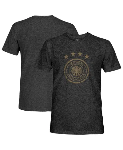 1863fc Men's Heather Black Germany National Team Mono Badge Vintage Tri-blend T-shirt