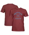 1863fc Men's Heather Claret West Ham United Team Arch Vintage Tri-blend T-shirt In Burgundy