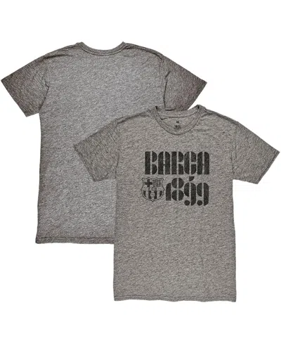 1863fc Men's Heather Gray Barcelona Retro Vibes Twisted Tri-blend Slub T-shirt