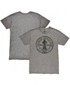 1863fc Men's Heather Gray Celtic Retro Crest Twisted Tri-blend Slub T-shirt In Gray