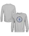 1863fc Men's Heather Gray Chelsea Pullover Crewneck Sweatshirt In Gray