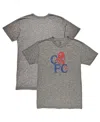 1863fc Men's Heather Gray Chelsea Retro '86 Badge Vintage Tri-blend T-shirt In Gray