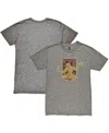 1863fc Men's Heather Gray Detroit City Fc Color Crest Twisted Tri-blend Slub T-shirt In Gray