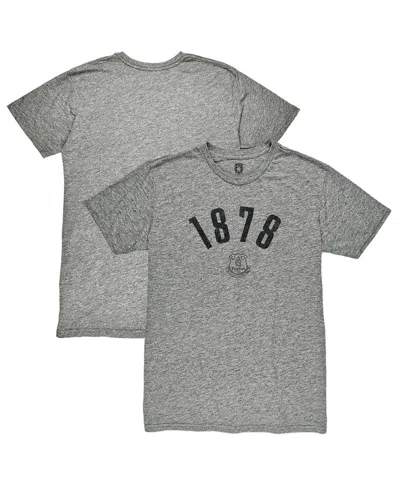 1863fc Men's Heather Gray Everton Arched Date Vintage Tri-blend T-shirt