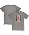 1863fc Men's Heather Gray Fulham Color Crest Mock Twist Tri-blend T-shirt In Gray