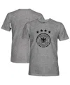 1863fc Men's Heather Gray Germany National Team Mono Badge Vintage Tri-blend T-shirt In Gray