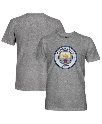 1863fc Men's Heather Gray Manchester City Tri-blend Color Crest T-shirt