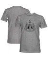 1863fc Men's Heather Gray Newcastle United Mono Badge Tri-blend T-shirt In Gray