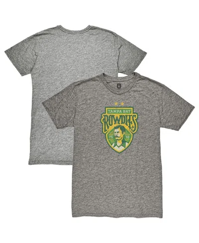 1863fc Men's Heather Gray Tampa Bay Rowdies Color Badge Retro Tri-blend T-shirt