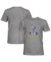 1863fc Men's Heather Gray Tottenham Hotspur Retro Crest Twisted Tri-blend Slub T-shirt In Gray