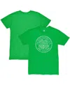 1863fc Men's Heather Green Celtic Mono Crest Twisted Tri-blend Slub T-shirt In Green