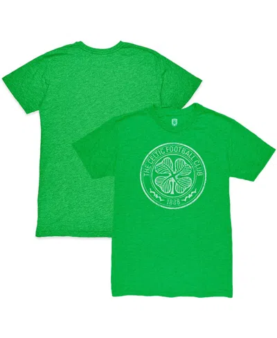 1863fc Men's Heather Green Celtic Mono Crest Twisted Tri-blend Slub T-shirt