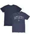 1863fc Men's Heather Navy Atletico De Madrid Wordmark Twisted Tri-blend Slub T-shirt In Blue