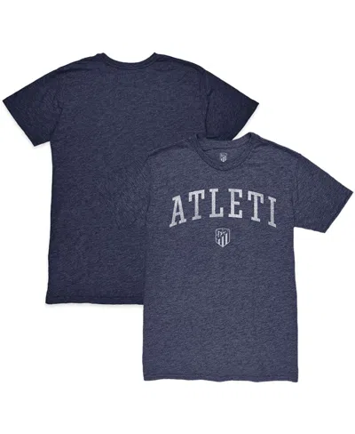 1863fc Men's Heather Navy Atletico De Madrid Wordmark Twisted Tri-blend Slub T-shirt In Blue