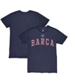 1863fc Men's Heather Navy Barcelona Wordmark Twisted Tri-blend Slub T-shirt In Blue