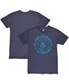 1863fc Men's Heather Navy Manchester City Retro Flourish Twisted Tri-blend Slub T-shirt In Blue