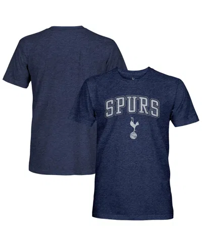 1863fc Men's Heather Navy Tottenham Hotspur Wordmark Twisted Tri-blend Slub T-shirt In Blue