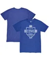 1863fc Men's Heather Royal Como 1907 Mono Crest Twisted Tri-blend Slub T-shirt In Blue