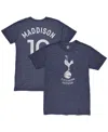 1863fc Men's James Maddison Heather Navy Tottenham Hotspur Player Name Number Twisted Tri-blend Slub T-shir In Blue
