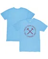 1863fc Men's Light Blue West Ham United Mono Crest Twisted Tri-blend Slub T-shirt In Blue