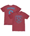 1863fc Men's Michail Antonio Claret West Ham United Player Name Number Twisted Tri-blend Slub T-shirt In Red