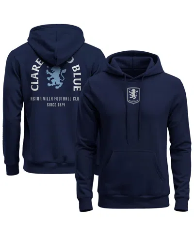 1863fc Men's Navy Aston Villa True Glory Fleece Hoodie In Blue