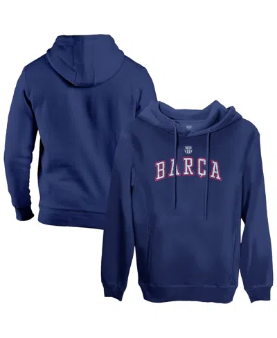 1863fc Men's Navy Barcelona Athletic Wordmark Fleece Pullover Hoodie In Blue