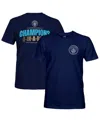 1863fc Men's Navy Manchester City Four-time Consecutive Premier League S Lockup T-shirt In Blue