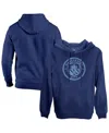 1863fc Men's Navy Manchester City Mono Badge Fleece Pullover Hoodie In Blue