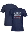1863fc Men's Navy Paris Saint-germain Signage Tri-blend T-shirt In Blue