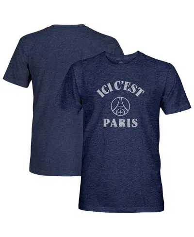 1863fc Men's Navy Paris Saint-germain Team Arch Vintage Tri-blend T-shirt In Blue