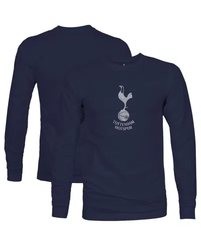 1863fc Men's Navy Tottenham Hotspur Mono Badge Long Sleeve T-shirt In Blue