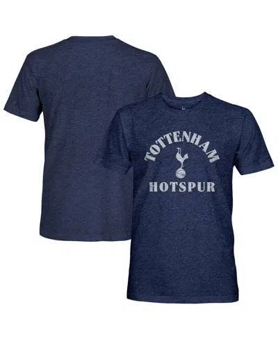 1863FC MEN'S NAVY TOTTENHAM HOTSPUR TEAM ARCH VINTAGE TRI-BLEND T-SHIRT