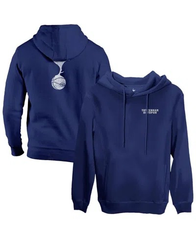 1863fc Men's Navy Tottenham Hotspur Wordmark Fleece Pullover Hoodie In Blue