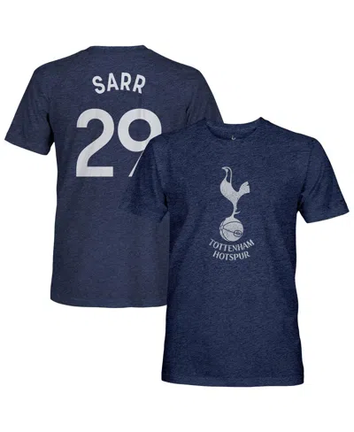 1863fc Men's Pape Matar Sarr Heather Navy Tottenham Hotspur Player Name Number Twisted Tri-blend Slub T-shi In Blue