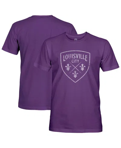 1863fc Men's Purple Louisville City Fc Mono Badge T-shirt