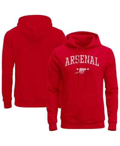 1863fc Men's Red Arsenal Athletic Wordmark Fleece Hoodie