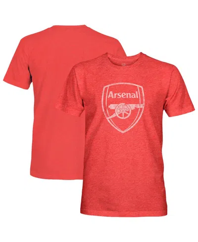 1863fc Men's Red Arsenal Mono Badge Vintage Tri-blend T-shirt