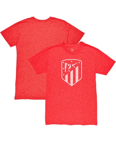 1863fc Men's Red Atletico De Madrid Mono Crest Twisted Tri-blend Slub T-shirt