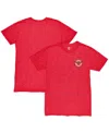 1863fc Men's Red Brentford Fc Left Color Badge Retro Tri-blend T-shirt In Red