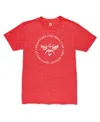 1863fc Men's Red Brentford Fc Roundabout Vintage Tri-blend T-shirt In Red