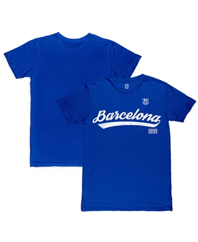 1863fc Men's Royal Barcelona Script Slub T-shirt In Blue